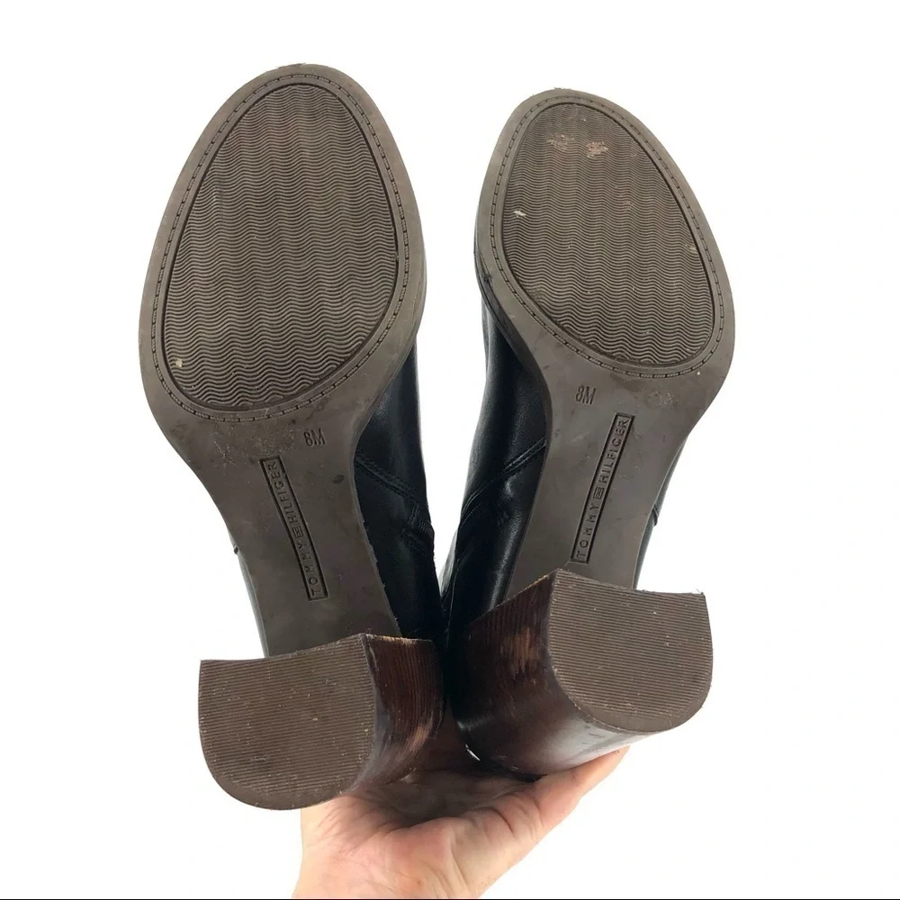 Tommy Hilfiger Britton Ankle Boots Womens 8 Leather Chelsea Booties Boho Capsule